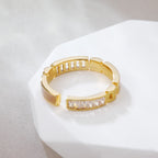 Anillo Baguettes y Concha