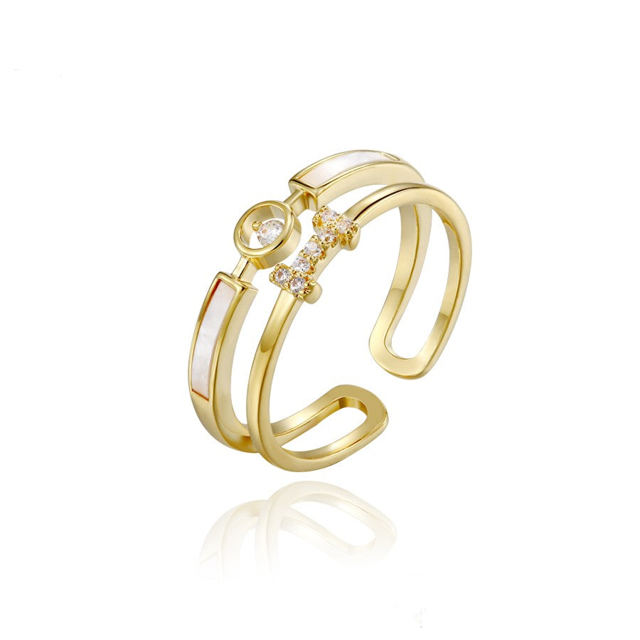 Anillo Doble Concha