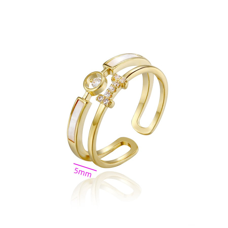 Anillo Doble Concha