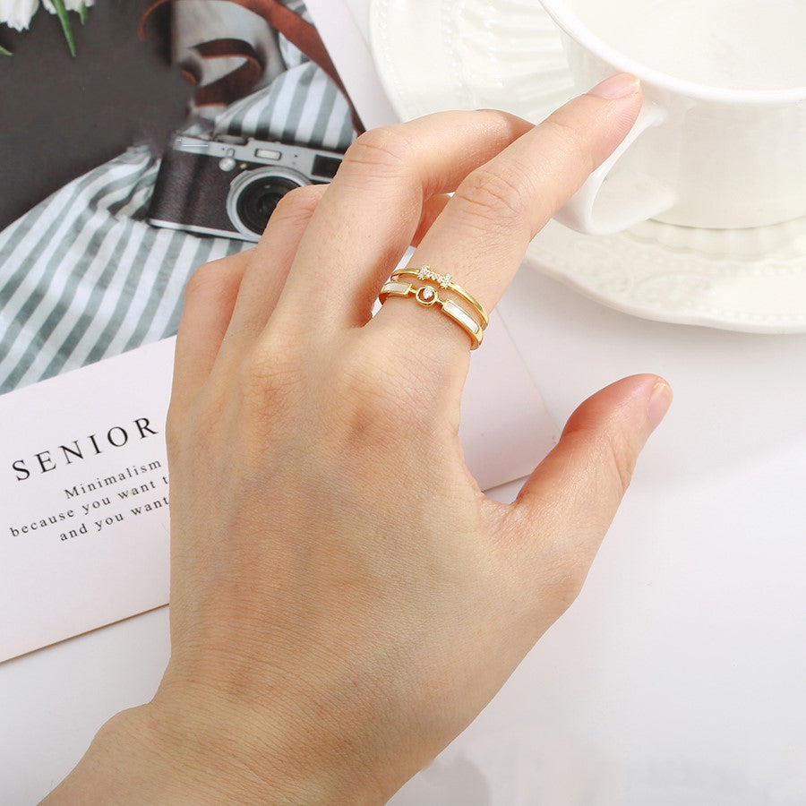 Anillo Doble Concha