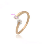 Anillo con Zirconia Acero inoxidable Rosado Elegante y Moderno