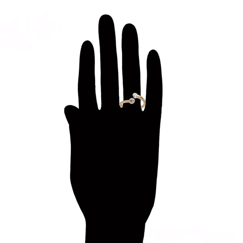 Bague Ajustable Acier Rose