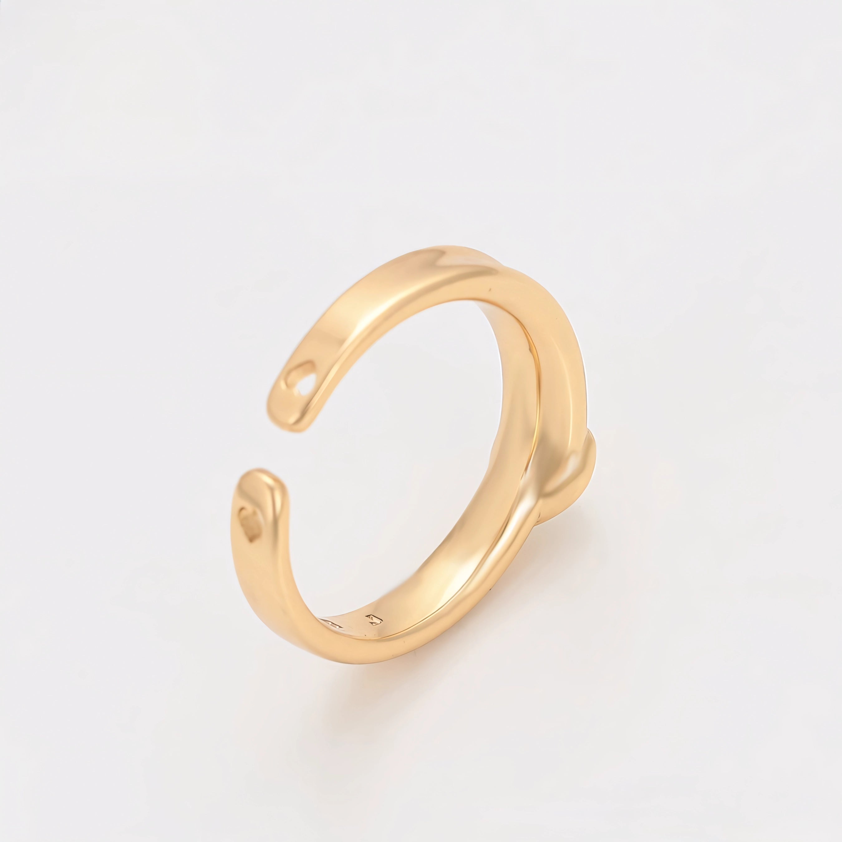 Anillo de Corazon Zirconia de Oro Laminado 18K