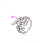 Anillo de Platino con Zirconia Incrustada