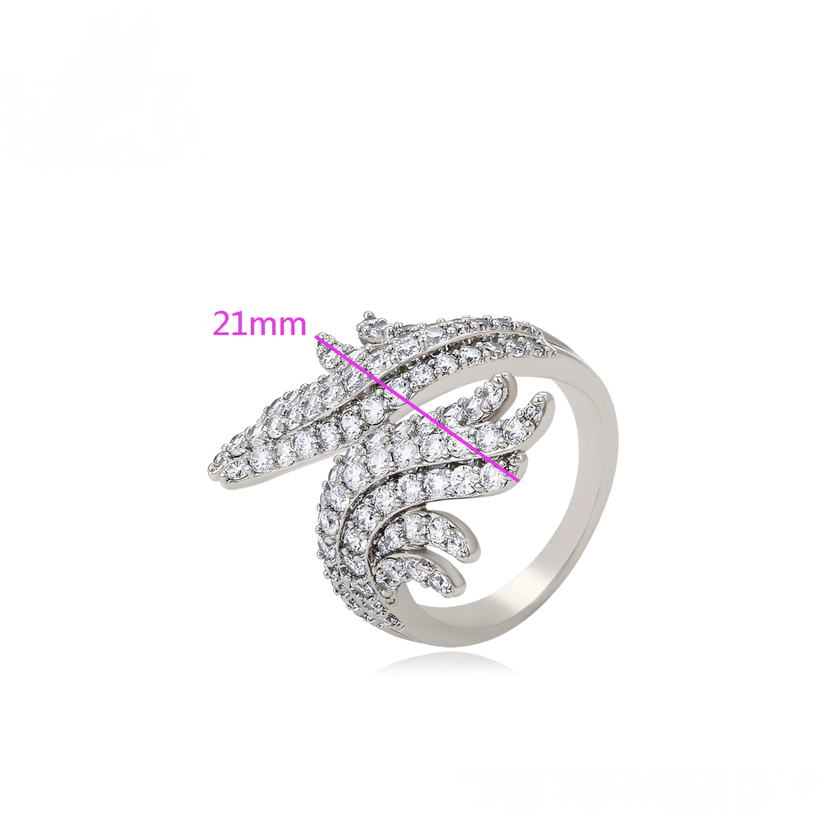 Anillo de Platino con Zirconia Incrustada