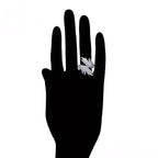 Anillo de Platino con Zirconia Incrustada