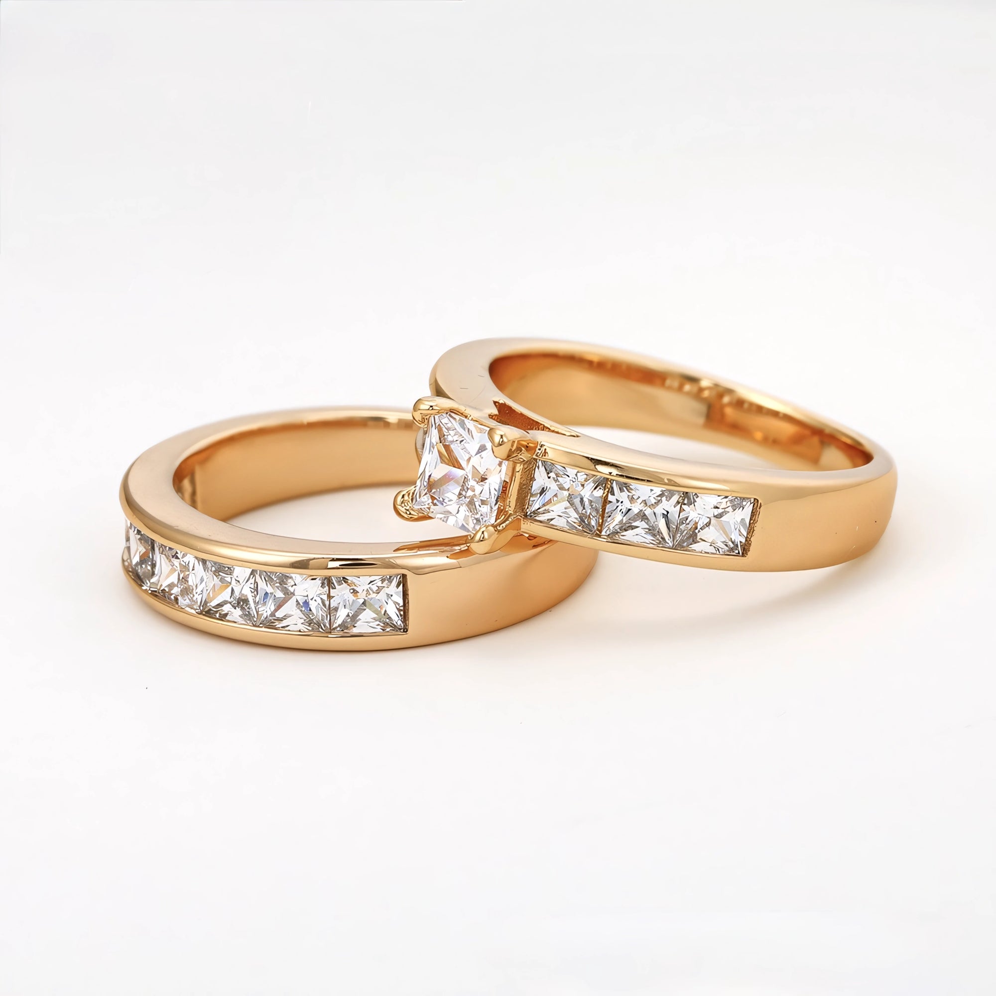 Bague double en or 18 carats