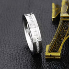 Anillo Elegante con Zirconia de Acero Inoxidable