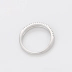 Anillo Elegante con Zirconia Chapado en Platino