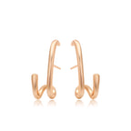 Arete Chapeado en Oro Laminado 18k