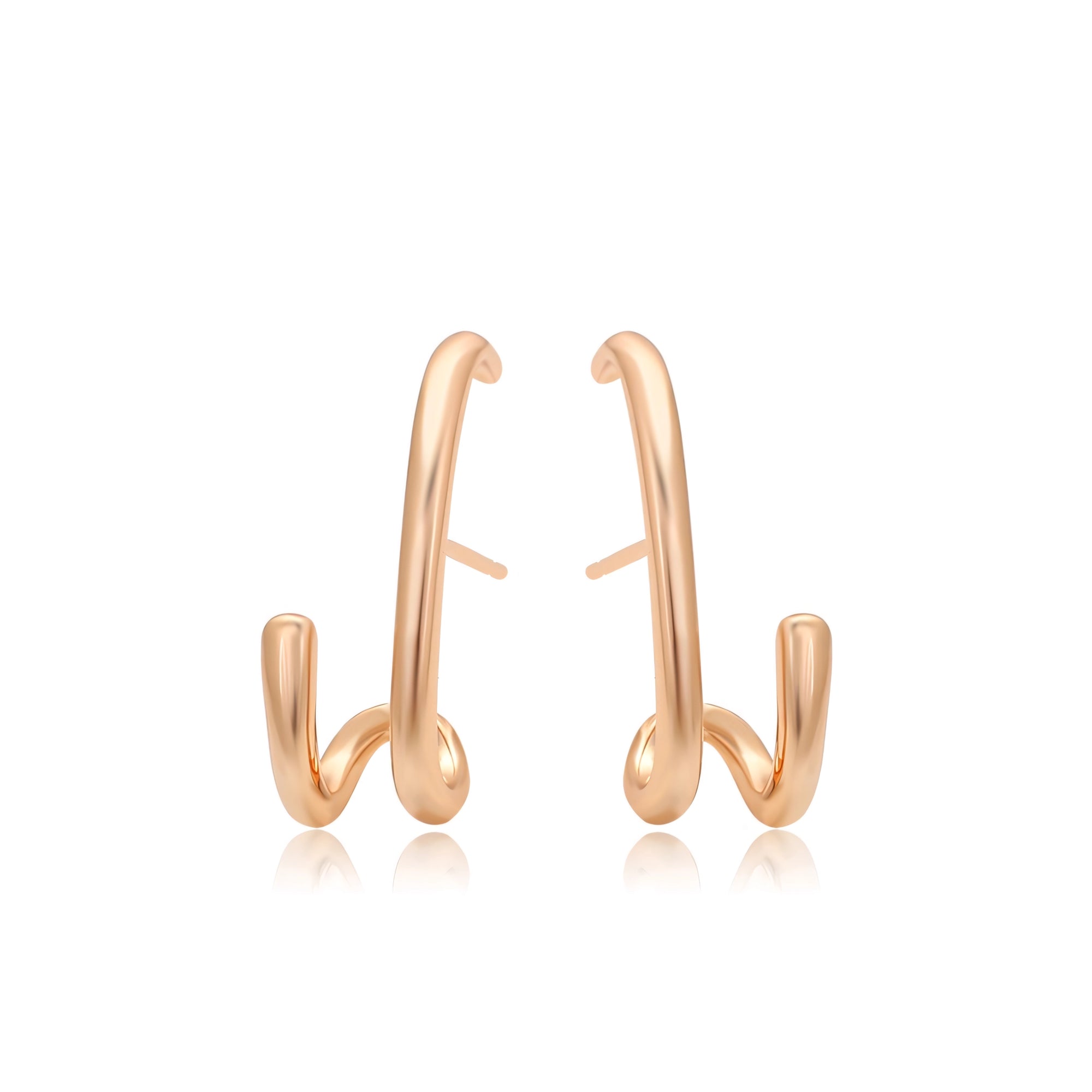Arete Chapeado en Oro Laminado 18k