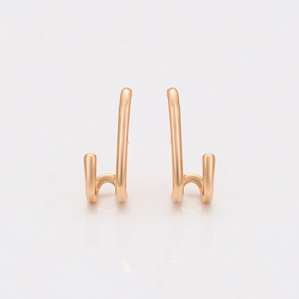 Arete Chapeado en Oro Laminado 18k
