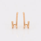 Arete Chapeado en Oro Laminado 18k