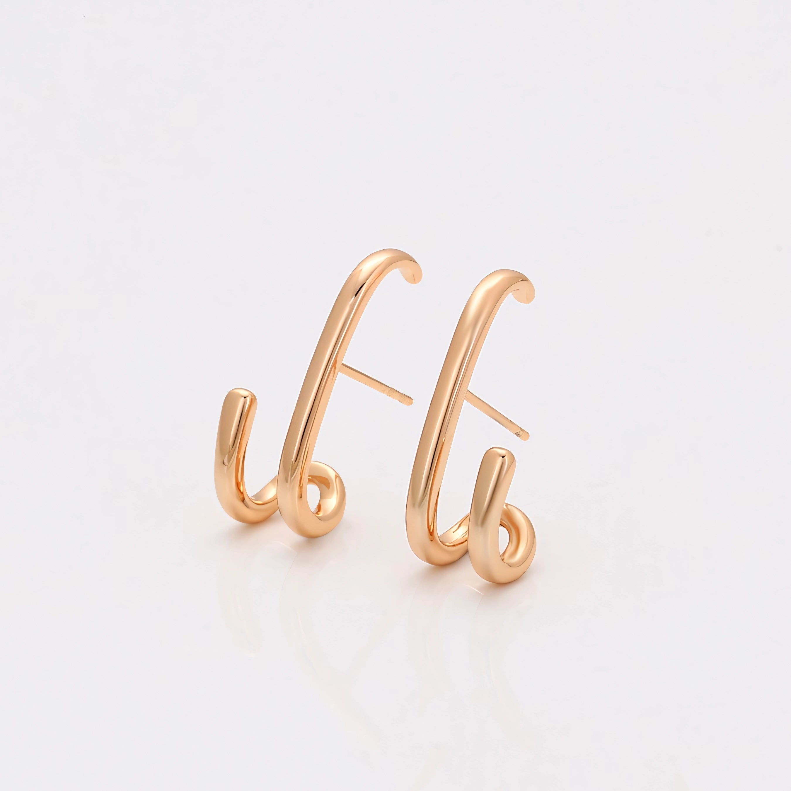 Arete Chapeado en Oro Laminado 18k