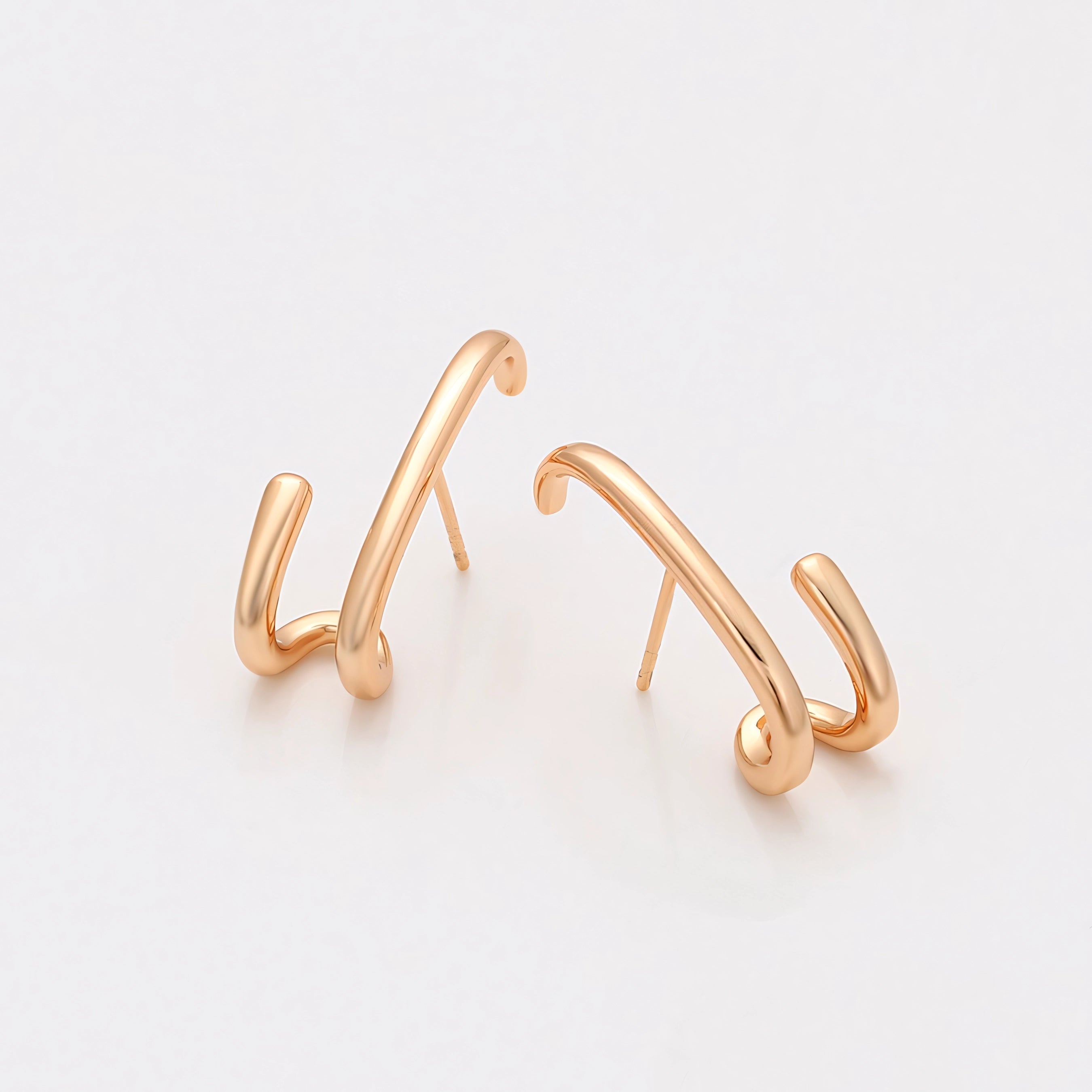 Arete Chapeado en Oro Laminado 18k