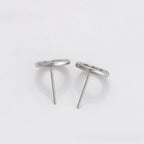 Arete Estilo Pandora con Zirconia Chapado en Platino