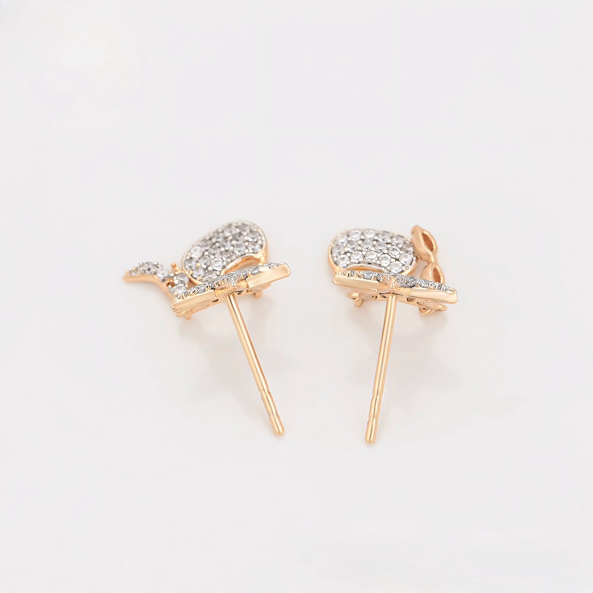 Aretes Multicolor Lentes Bolso y Tacones Oro Laminado 18K