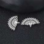 Aretes Serie Deluxe Chapado en Platino con Zirconias