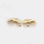 Aretes Simples de Acero Inoxidable 14K