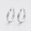 Arracada Elegante Chapada en Platino