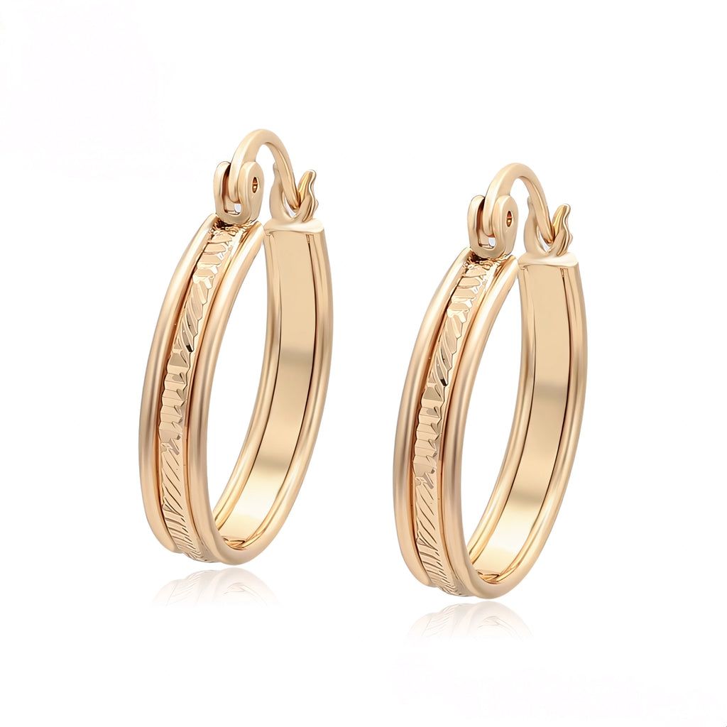 Arracada Elegante Oro Laminado 18K