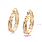 Arracada Elegante Oro Laminado 18K