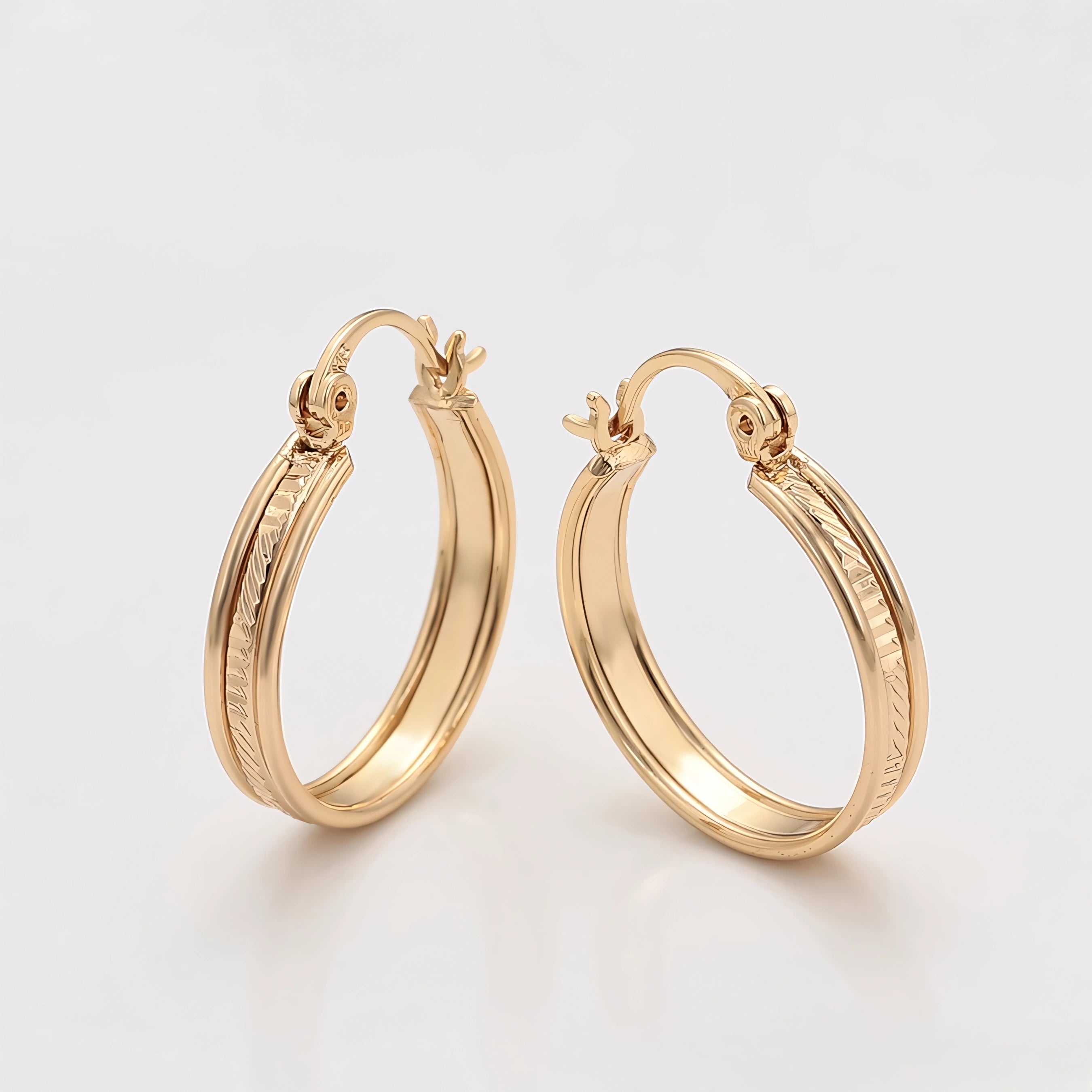 Arracada Elegante Oro Laminado 18K