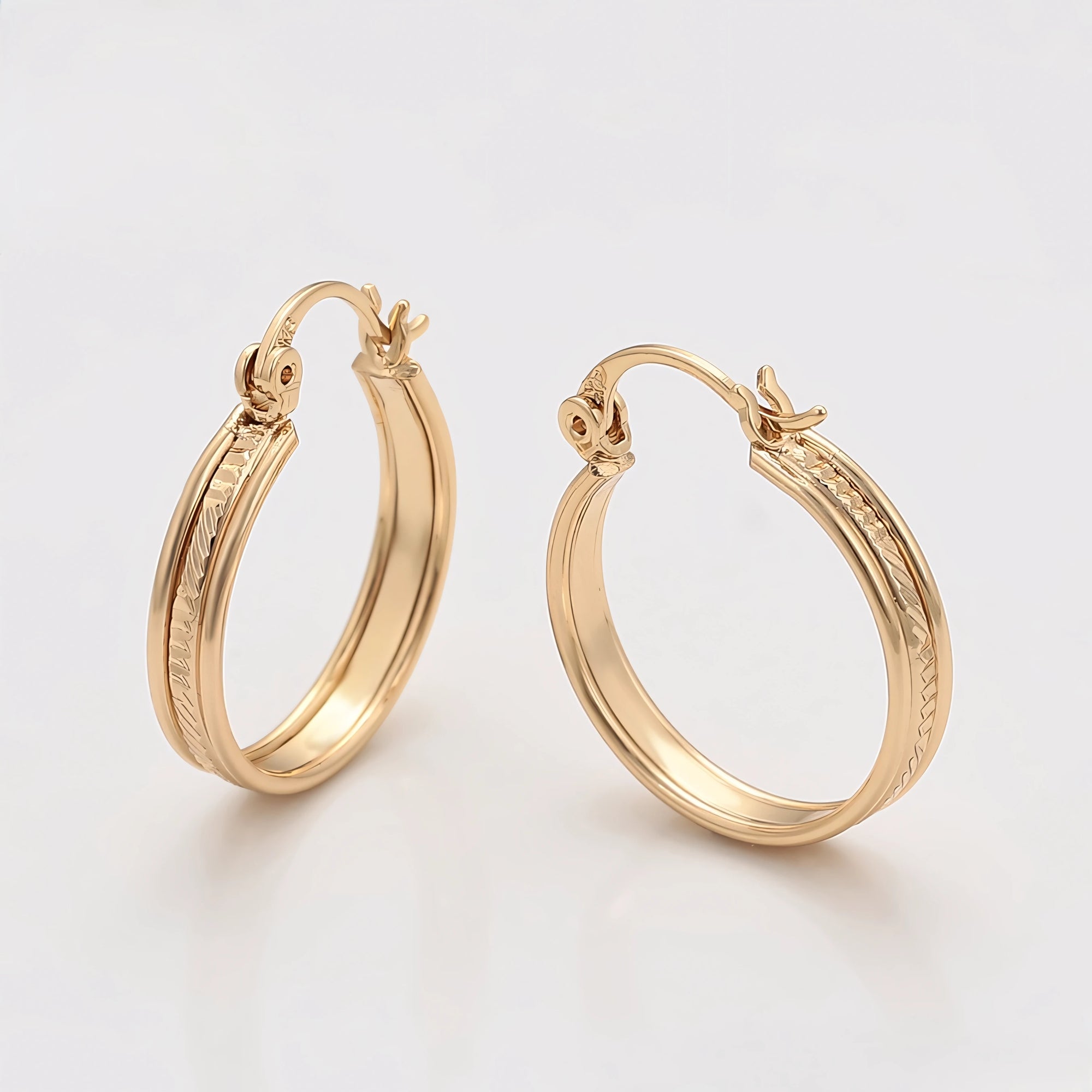 Arracada Elegante Oro Laminado 18K