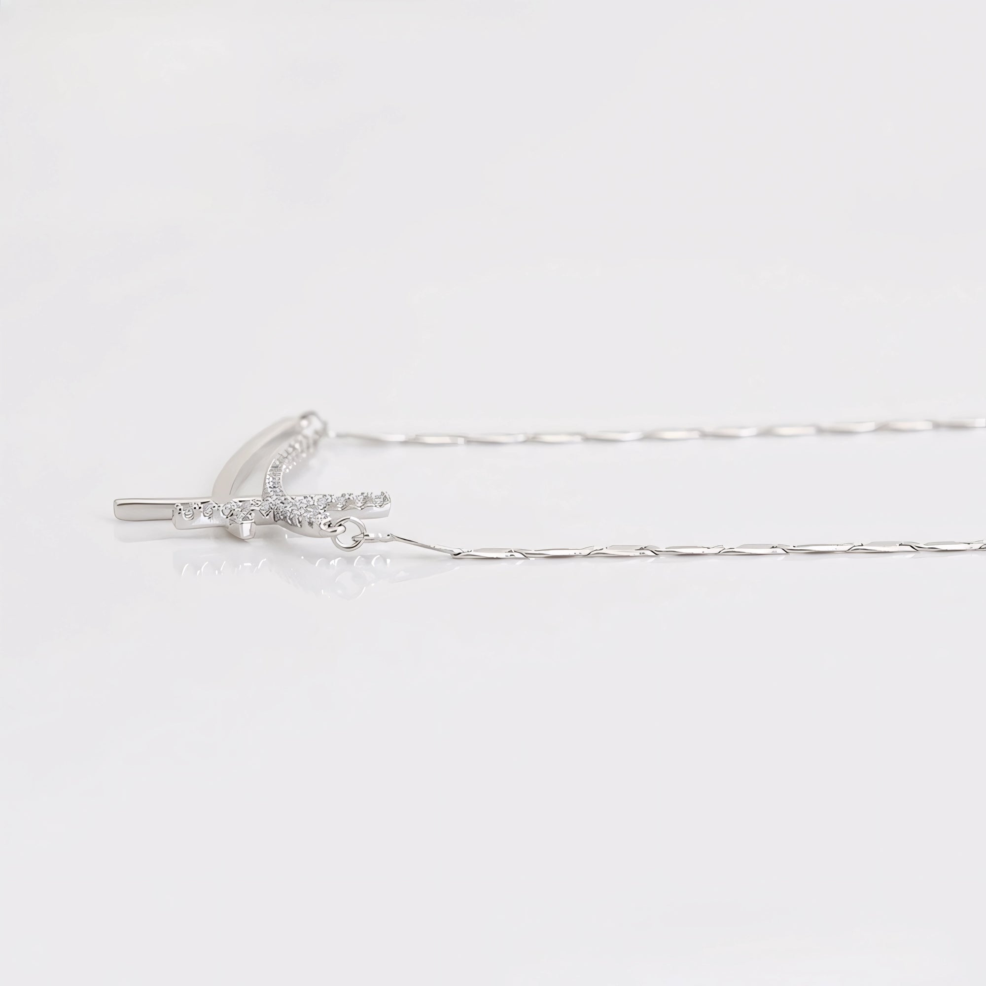 Collar Cruz Clásica Chapado En Platino