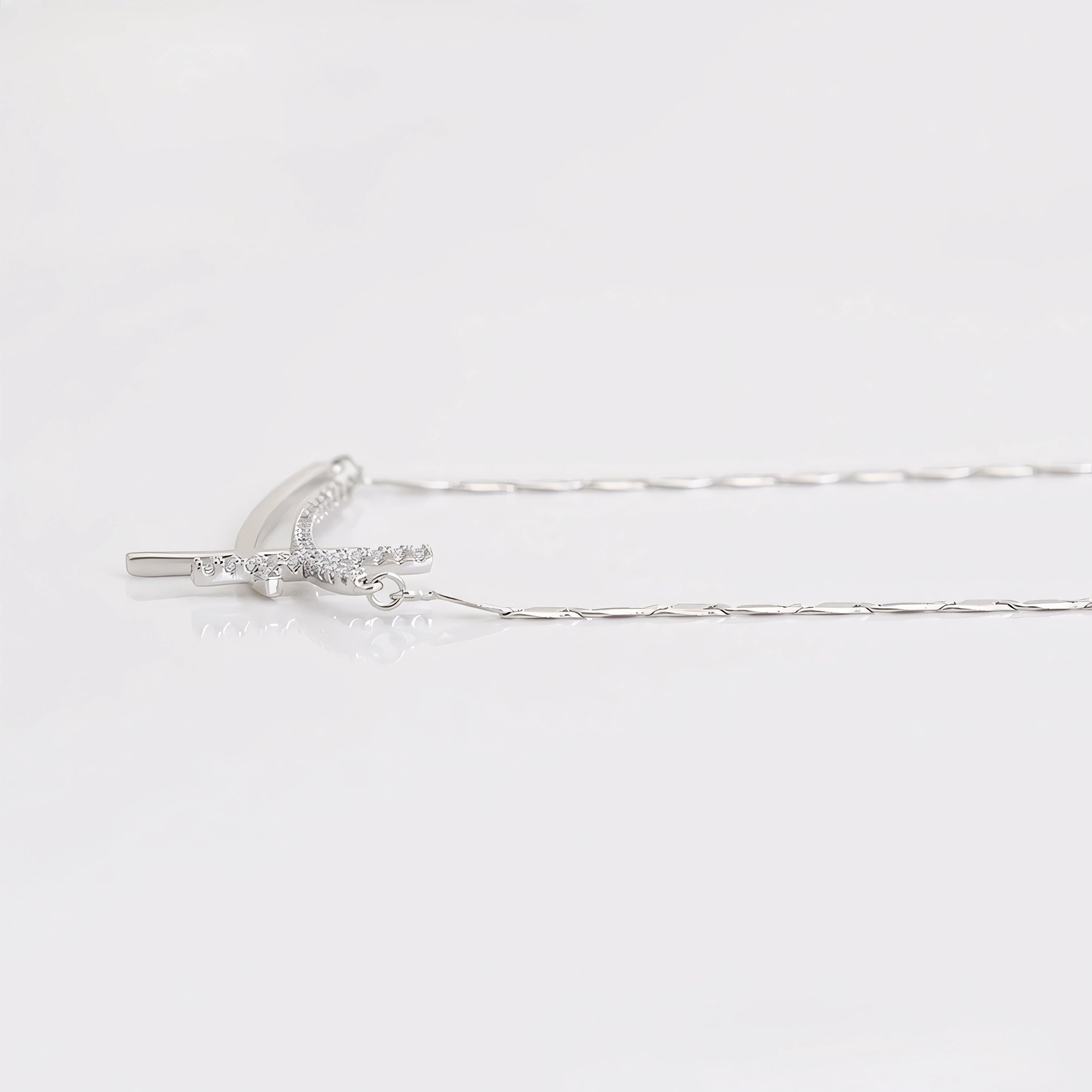 Collar Cruz Clásica Chapado En Platino