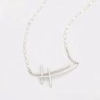 Collar Cruz Clásica Chapado En Platino