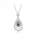 Collar De Lujo Elegante Chapado En Platino