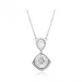 Collar Doble Lágrima Con Zirconia Elegante