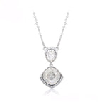 Collar Doble Lágrima Con Zirconia Elegante