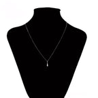 Collar Elegante Con Zirconia Incrustada Chapado En Platino