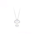 Collar Hongo Chapado En Platino
