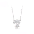 Collar Hongo Moderno Chapado En Platino