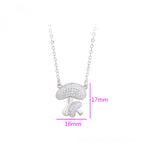 Collar Hongo Moderno Chapado En Platino