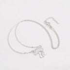 Collar Hongo Moderno Chapado En Platino