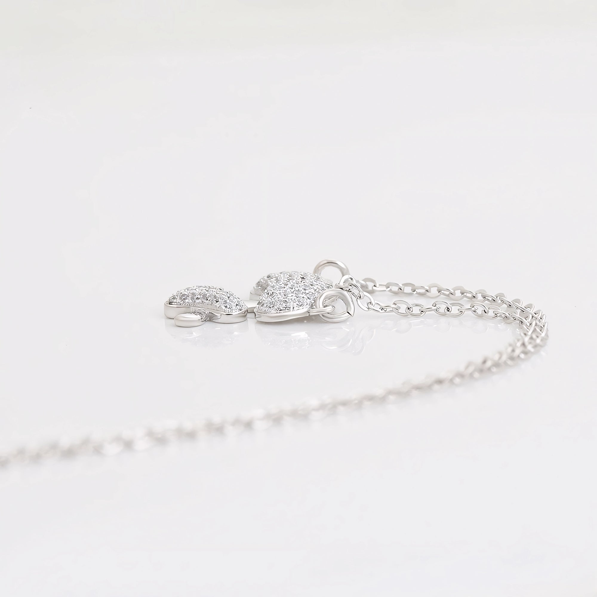 Collar Hongo Moderno Chapado En Platino