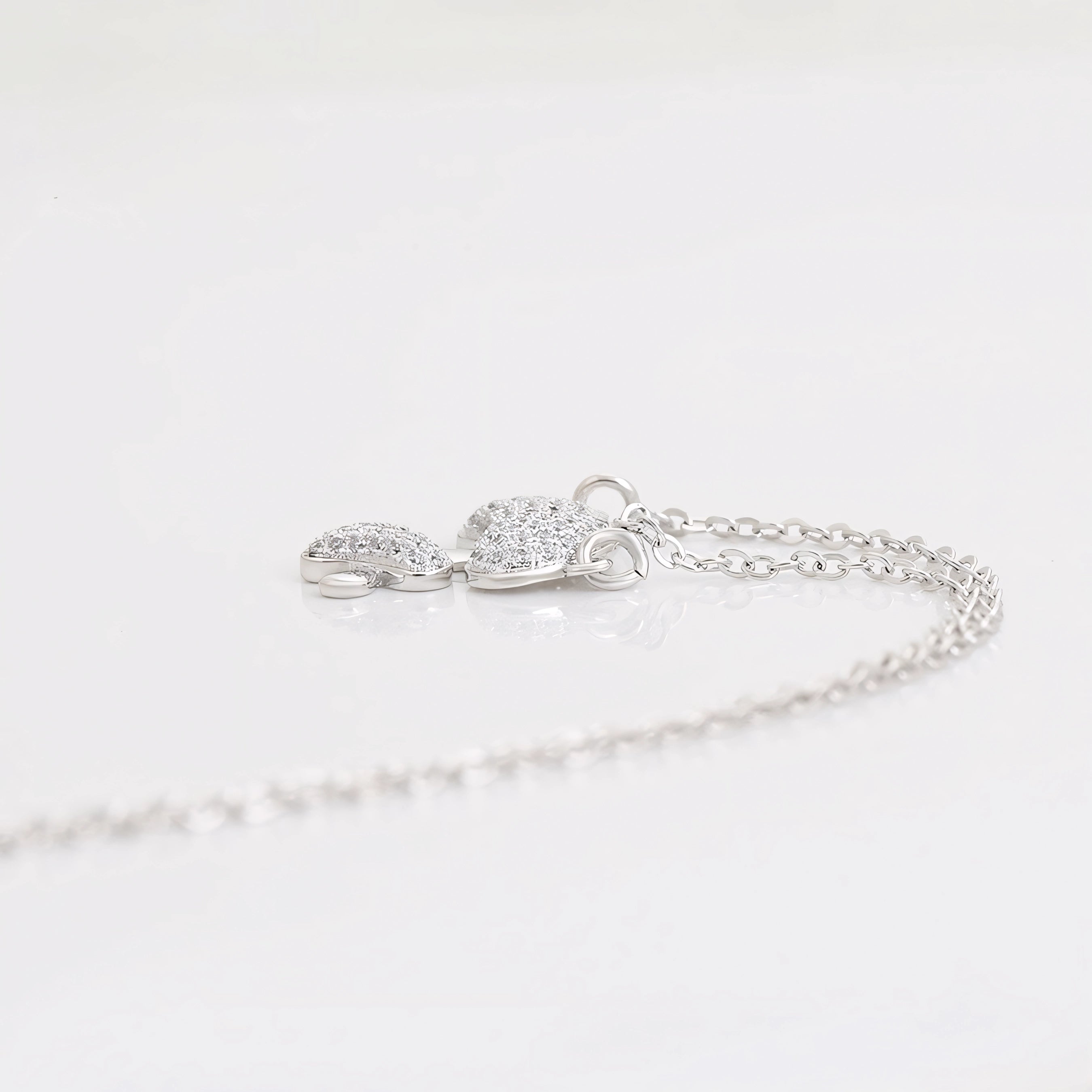 Collar Hongo Moderno Chapado En Platino