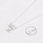 Collar Hongo Moderno Chapado En Platino