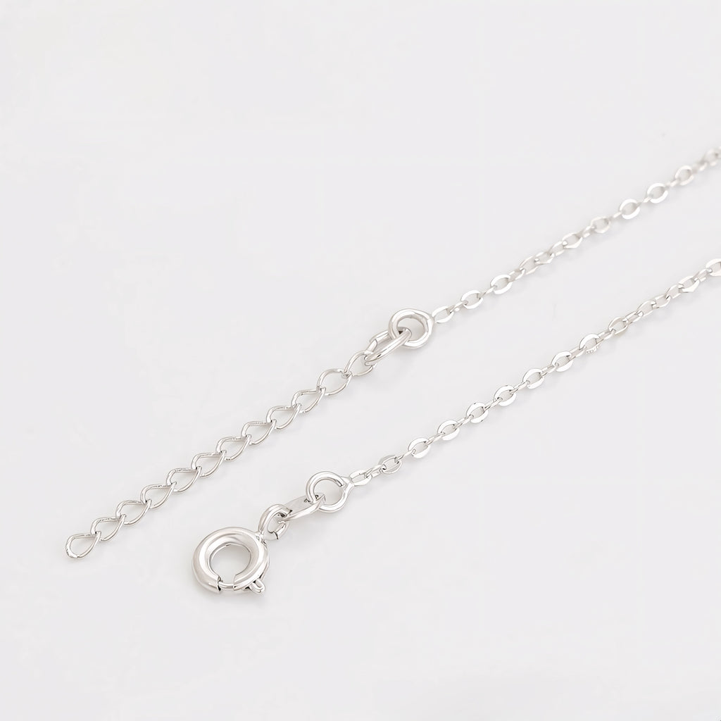 Collar Hongo Moderno Chapado En Platino