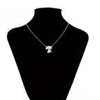 Collar Hongo Moderno Chapado En Platino