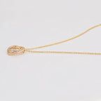 Collar Mamá Oro Laminado 18K Con Zirconias