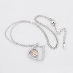 Collar Minimalista Con Zirconias Chapado En Platino