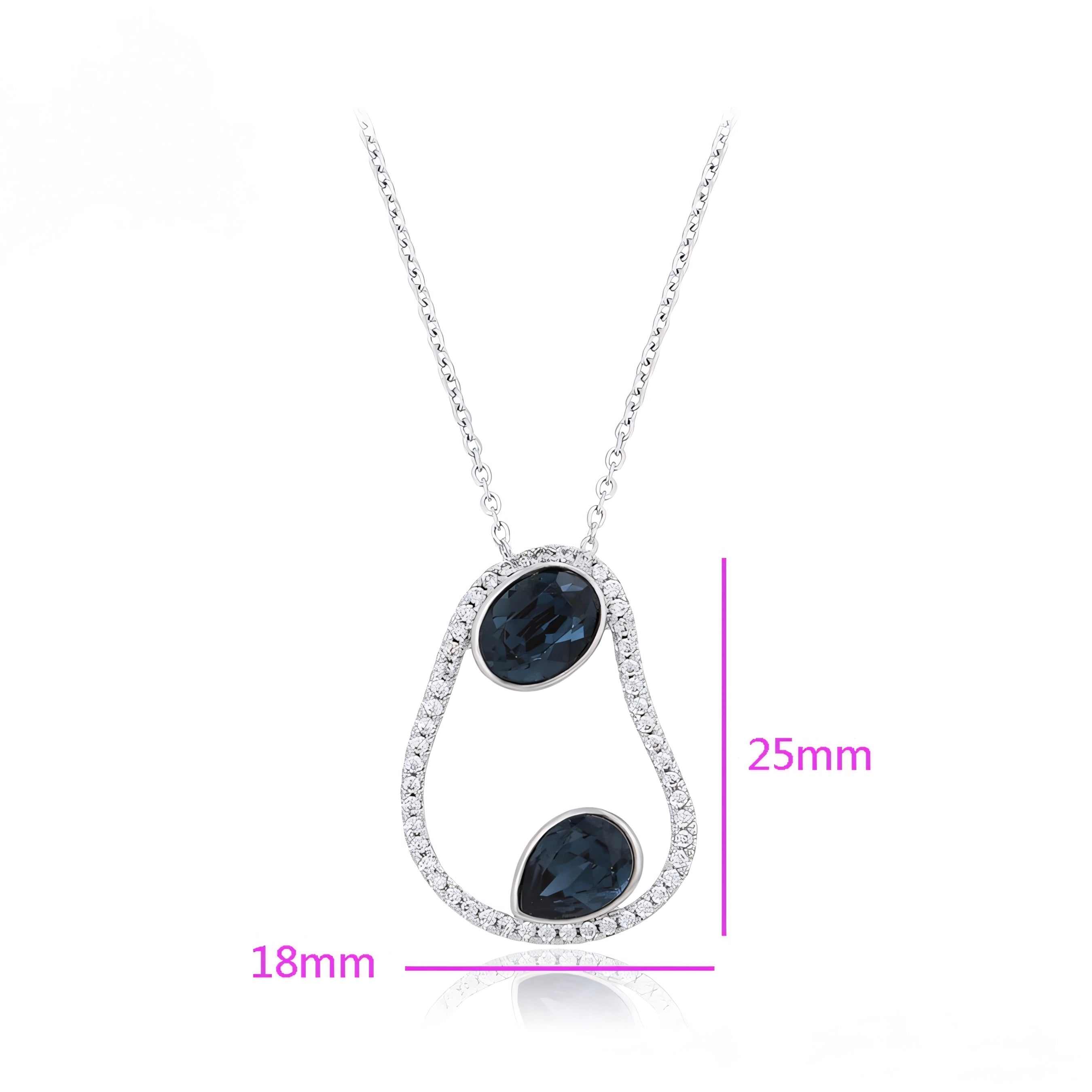 Collar Minimalista Elegante Con Zirconias Chapado En Platino