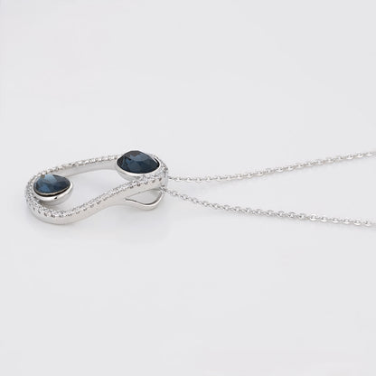 Collar Minimalista Elegante Con Zirconias Chapado En Platino