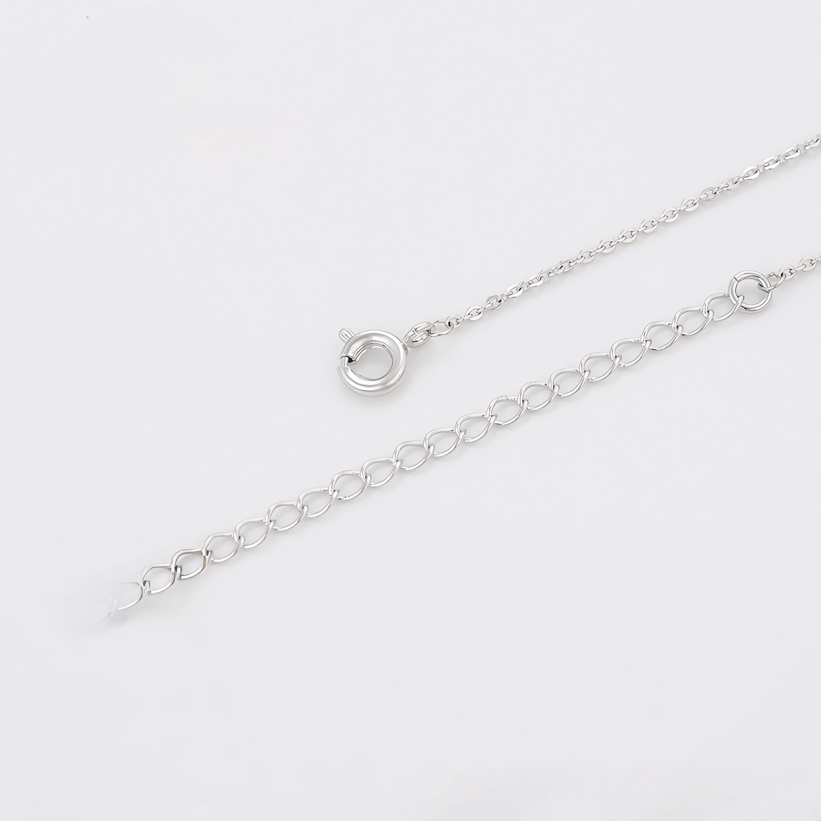 Collar Minimalista Elegante Con Zirconias Chapado En Platino