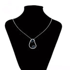 Collar Minimalista Elegante Con Zirconias Chapado En Platino